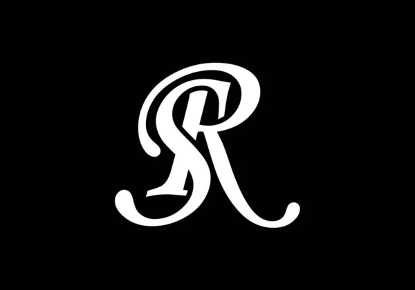 Monogram Letter Logo Design Vector Template 정체성을 식도락가의 — 스톡 벡터