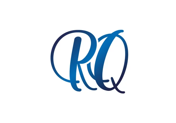 初始字母R Q标志设计向量模板 企业身份的图形化字母符号 — 图库矢量图片