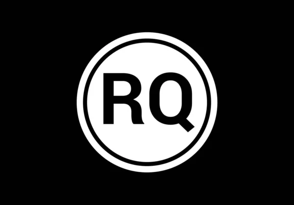 初始字母R Q标志设计向量模板 Rq字母标志设计 — 图库矢量图片