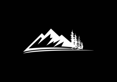 Dağ Logosu tasarım şablonu, Dağ Logosu işareti sembolü
