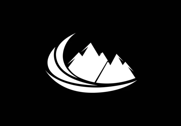 Modèle Conception Logo Montagne Symbole Signe Logo Montagne — Image vectorielle