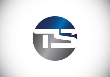 İlk Monogram Harf T S Logo Tasarım Vektör Şablonu. Şirket İş Kimliği için Grafik Alfabesi Sembolü