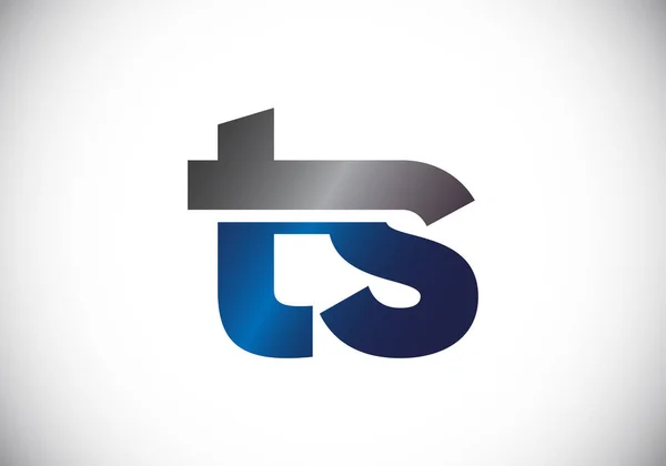 初始字母T S标志设计向量模板 企业身份的图形化字母符号 — 图库矢量图片