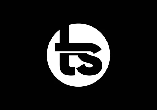 Monogram Harf Logo Tasarım Vektör Şablonu Şirket Kimliği Için Grafik — Stok Vektör