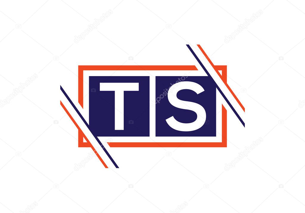 Initial Monogram Letter T S Logo Design Vector Template. TS Letter Logo Design