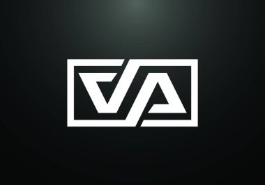 İlk Monogram Harf V A Logo Tasarım Vektör Şablonu. Şirket İş Kimliği için Grafik Alfabesi Sembolü