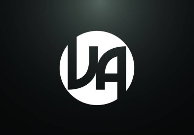 İlk Monogram Harf V A Logo Tasarım Vektör Şablonu. Şirket İş Kimliği için Grafik Alfabesi Sembolü