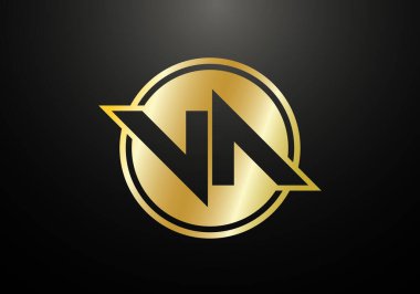 İlk Monogram Harf V A Logo Tasarım Vektör Şablonu. Şirket İş Kimliği için Grafik Alfabesi Sembolü