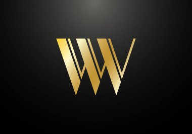 İlk Monogram Harf W V Logo Tasarım Vektör Şablonu. Şirket İş Kimliği için Grafik Alfabesi Sembolü