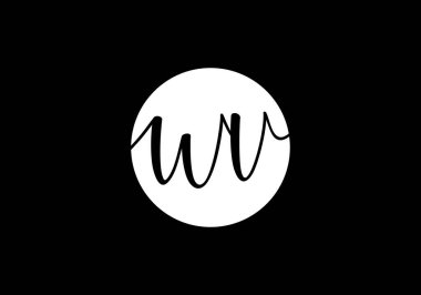 İlk Monogram Harf W V Logo Tasarım Vektör Şablonu. Şirket İş Kimliği için Grafik Alfabesi Sembolü