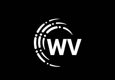 İlk Monogram Harf W V Logo Tasarım Vektör Şablonu. Şirket İş Kimliği için Grafik Alfabesi Sembolü