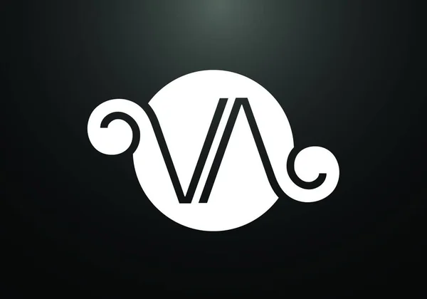 Wstępny Monogram Litera Wzór Wektora Logo Symbol Alfabetu Graficznego Identyfikacji — Wektor stockowy