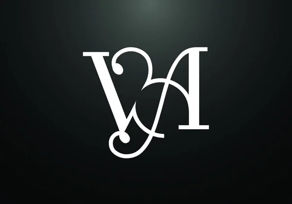 Modelo Inicial Vetor Projeto Logotipo Letra Monograma Símbolo Gráfico Alfabeto —  Vetores de Stock