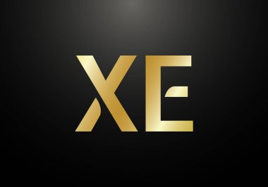 İlk Monogram Mektup V E Logo Tasarım Vektör Şablonu. Şirket İş Kimliği için Grafik Alfabesi Sembolü