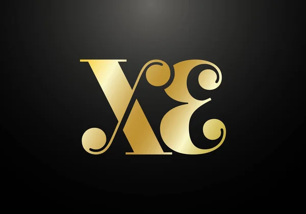 初始字母V E标志设计向量模板 企业身份的图形化字母符号 — 图库矢量图片