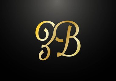 İlk Monogram Harf Z B Logo Tasarım Vektör Şablonu. Şirket İş Kimliği için Grafik Alfabesi Sembolü