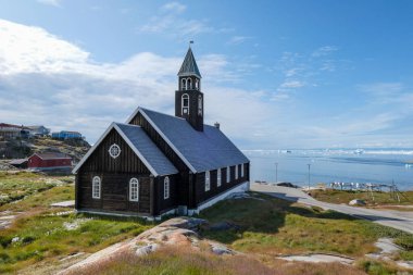 Batı Grönland Ilulissat Jakobshavn Jacobshaven Zion Kilisesi