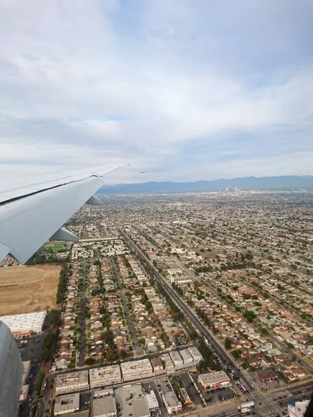 Flight to USA Los Angeles — Stock Photo, Image