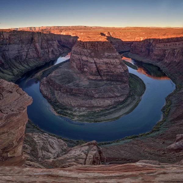 Horseshoe Bend in sunrise light — 스톡 사진