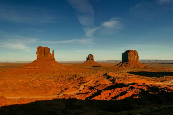 Monument Valley View ao pôr do sol — Fotografia de Stock