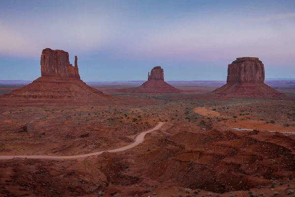 Monument Valley View ao pôr do sol — Fotografia de Stock