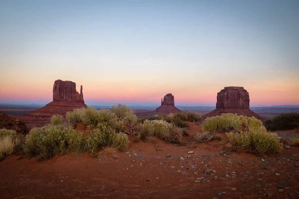 Monument Valley Vue au coucher du soleil — Photo