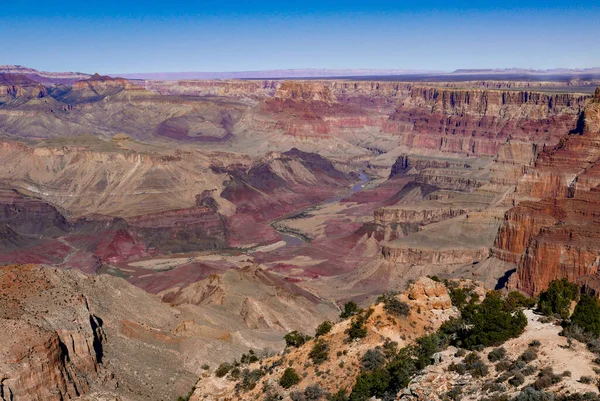 Grand Canyon in sunset sky — 스톡 사진