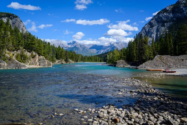 Bow Falls Banff, Alberta Kanada — Stock Fotó