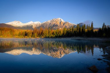 Piramit Gölü, Jasper Alberta Kanada seyahat noktası