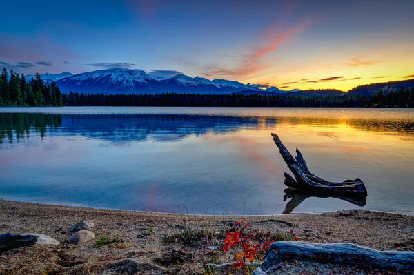 Edith Lake, Jasper Alberta Kanada 여행지 — 스톡 사진