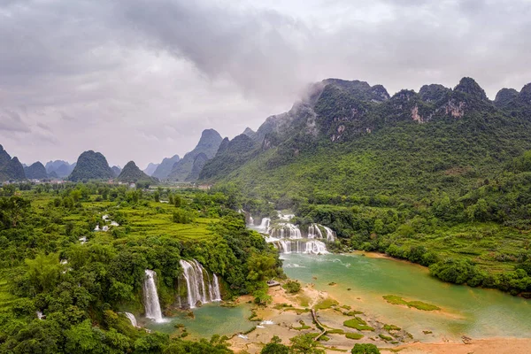 Ban Gioc Cascada Thac Ban Gioc Cao Bang —  Fotos de Stock