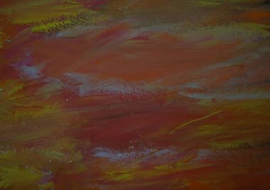 Kağıt üzerinde suluboya ile yapılan sarı ve turuncu arkaplan.