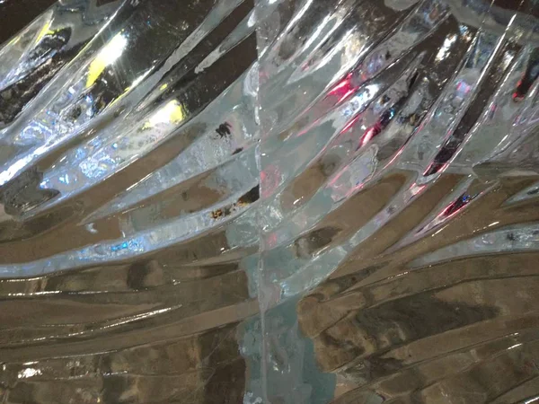 透明的人造冰背景 — 图库照片