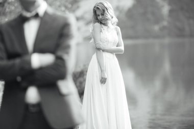 Gelin ve damat düğün gününde