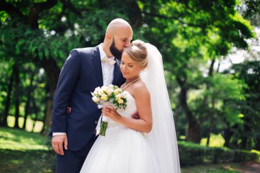 Harika bir çiftin çok güzel bir düğünü. düğün günü.