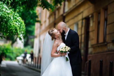 Harika bir çiftin çok güzel bir düğünü. düğün günü.