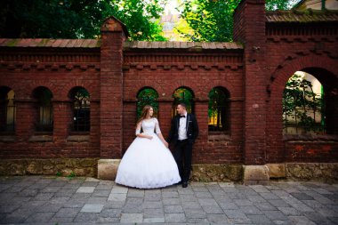 Lüks şık genç gelin ve damat