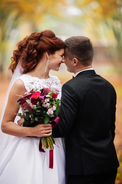 Mycket Vackert Bröllop Med Fantastiska Par Bröllopsdag — Stockfoto