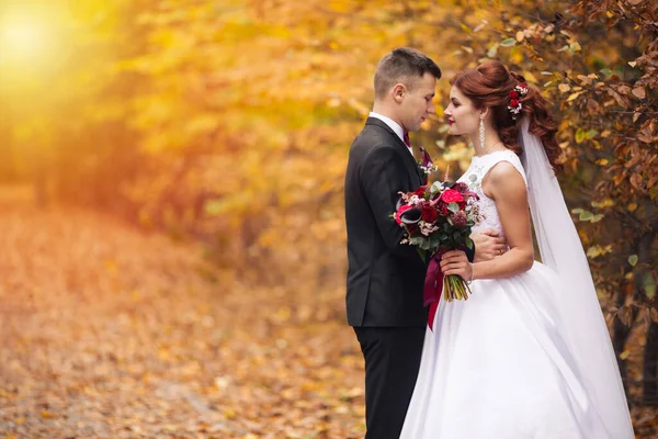 Pareja Casada Abrazos Pareja Boda Abrazos Novia Novio Pareja Casada — Foto de Stock