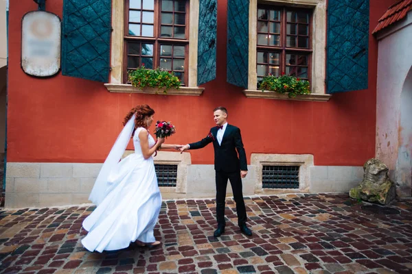 Retrato Sensual Jovem Casal Fotografia Casamento Livre — Fotografia de Stock