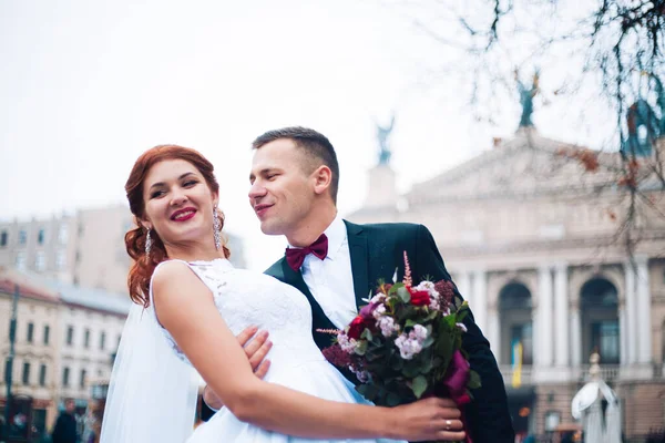 Sehr Schöne Hochzeit Von Erstaunlichen Paar Hochzeitstag — Stockfoto