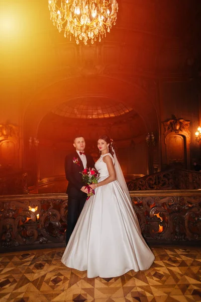 Heureux Mariés Sur Leur Mariage — Photo