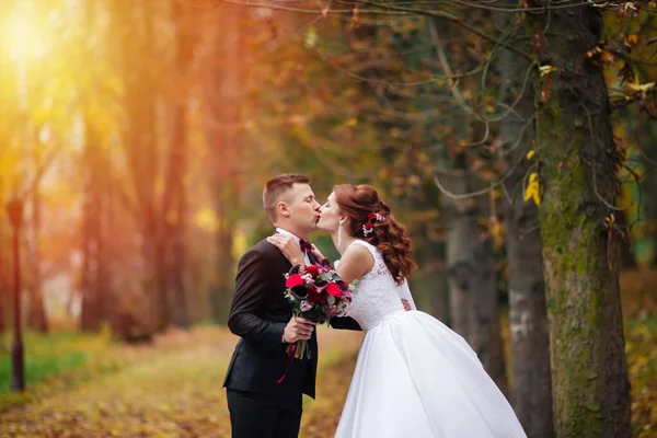 Pareja Casada Abrazos Pareja Boda Abrazos Novia Novio Pareja Casada — Foto de Stock