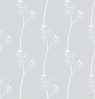 Vektör çizim çiçek ile renkli Seamless Modeli