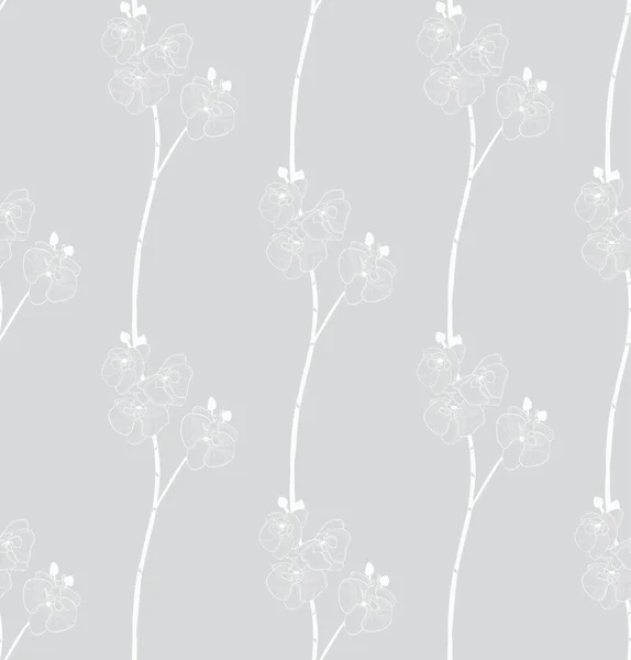 Modèle sans couture vectoriel coloré avec des fleurs dessinées — Image vectorielle