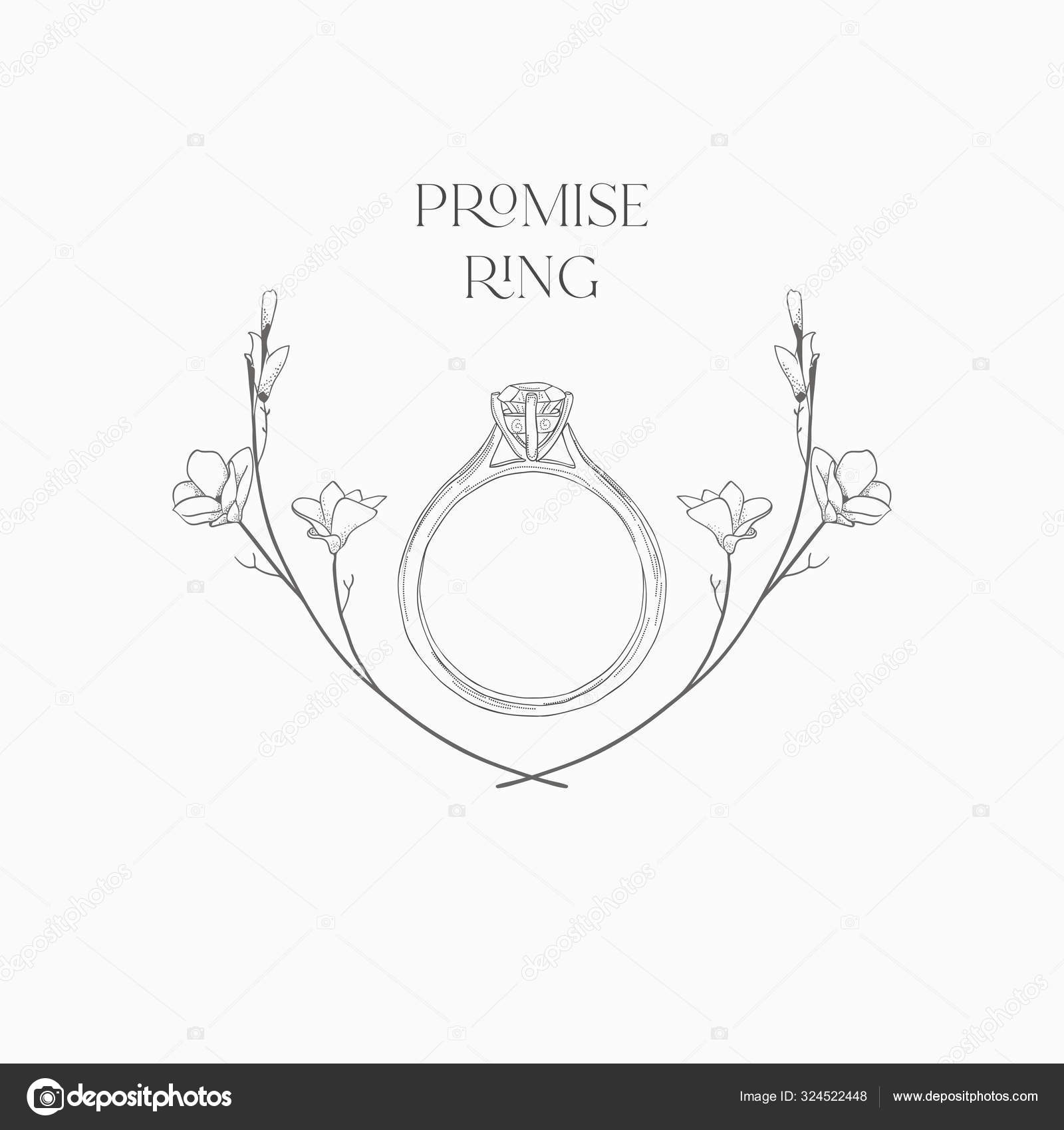 Premium Vector | One continuous line drawing of wedding rings romantic  elegance concept and icon proposal engagement and love marriage in simple  linear style editable stroke doodle vector illustration