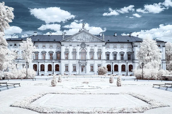 Varşova Daki Krasinski Sarayı Kızılötesi — Stok fotoğraf