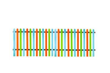 Beyaz arka planda ahşap çitlerin güzelliği, ahşap çitlerle dolu.