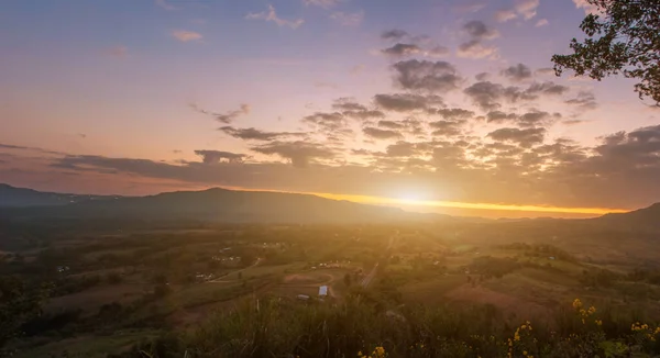 Landscape Mountain Fog Morning Khao Kho Phetchabun Nation Park Thailan — Stock Photo, Image