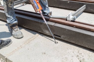 İnşaat işçisi için ağır bir iş..